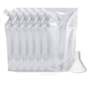 6 Pcs - 16oz Concealable & Reusable Alcohol Flask Pouches, Sneak Liquor Cruise